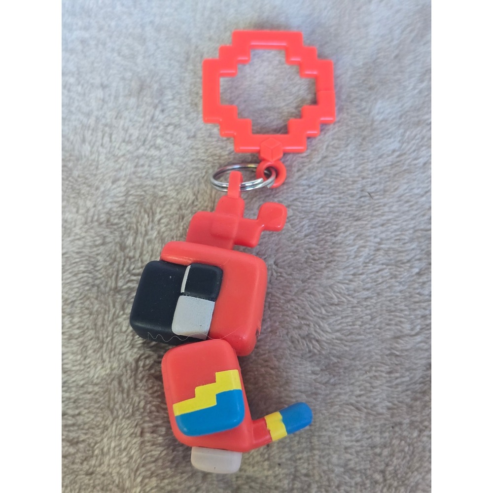 Minecraft Parrot Hanger Keychain Red Macaw Mojang Series 2 Figure Clip On
